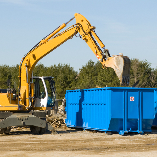 what size residential dumpster rentals are available in Page County VA